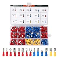 Kabelschuhe Set - Kabelschuhe Flachstecker 280 Stück - Steckverbinder - Ringkabelschuhe - Quetschverbinder - Flachsteckhülsen - Flachstecker KFZ - Kabel Steckverbinder