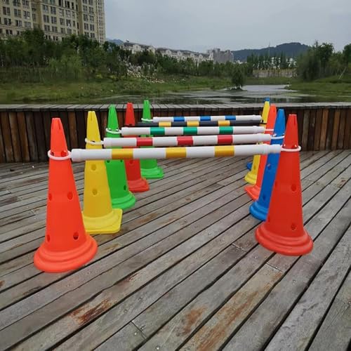 Poteau de connexion rétractable jaune pour barrière de cône de signalisation - 3