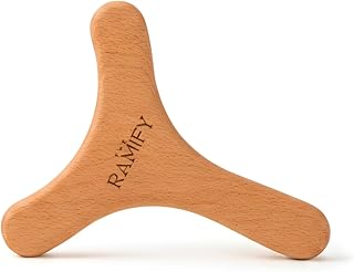 Natural Wood Y-Shape Massage Tool, Ergonomic Gua Sha Board for Body, Wood Therapy Massager for Legs, Arms & Neck, Deep Tissue Tool for Soothing Sore Muscles