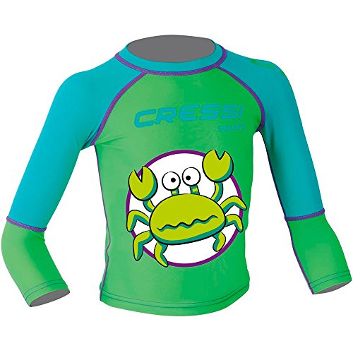 Rash Guard Cressi Pequeno pour garçon motif crabe taille XS 2T-3T