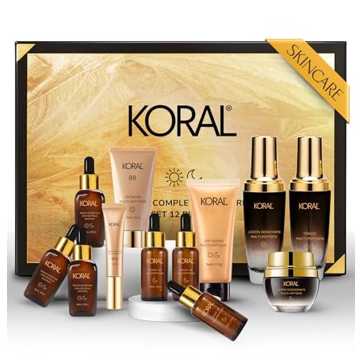 KORAL Kit 12 Productos Rutina Coreana Skincare Facial para Todo Tipo de Pieles