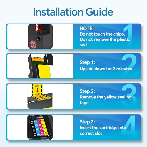 Image of 950XL and 951XL Ink Cartridges Combo Pack Compatible for HP 950 951 Ink Cartridge (Black, Cyan, Magenta, Yellow) 4-Pack Work with OfficeJet Pro 8600 8610 8620 8100 8630 8640 8660 76DW 251DW Printer