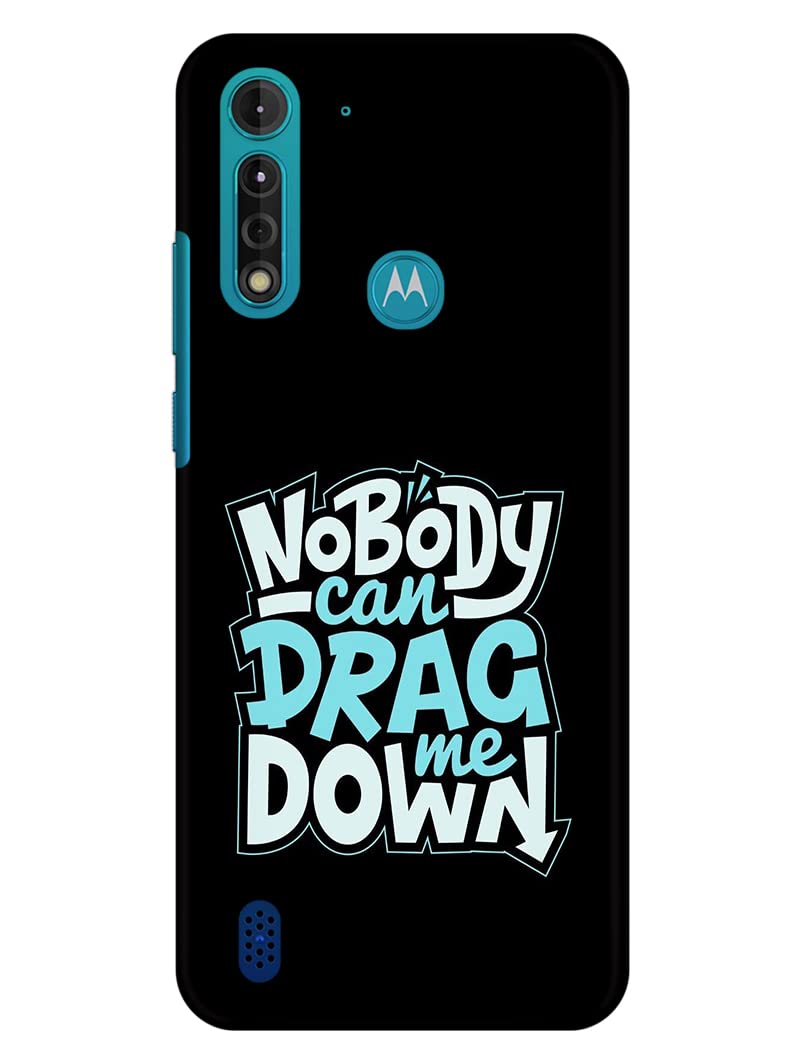 JugaaduStore Designer Printed Slim Fit Hard Case Back Cover for Motorola Moto G8 Power Lite | Nobody Can Drag Me Dwon (Polycarbonate)