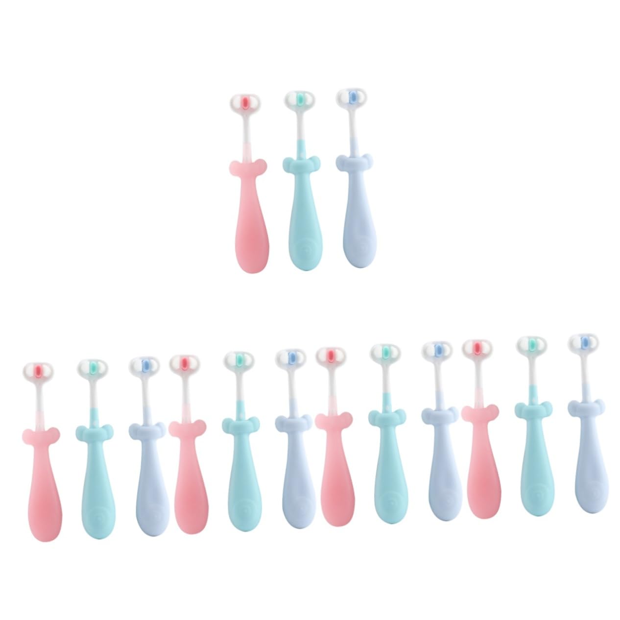 PACKOVE 5 Series Cepillo De Dientes De Cerda Dentición Tu Oral Cepillo De Dientes Infantil Cepillo De Dientes Para Cepillo De Dientes Para Bebés Tipe 3 Piezas X 5