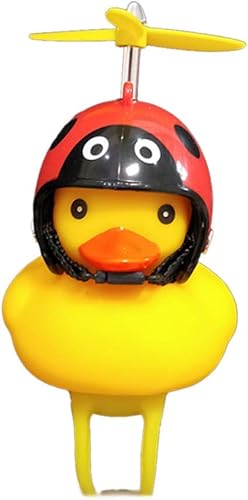 Miniatura 7 de Campana de bicicleta de pato, bocina de bicicleta de goma, lindas decoraciones de bicicleta de pato amarillo, cuernos de bicicleta de pato