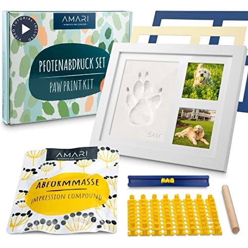Amari ® Cornice per Foto in Gesso per Animali Domestici con Lettere e...