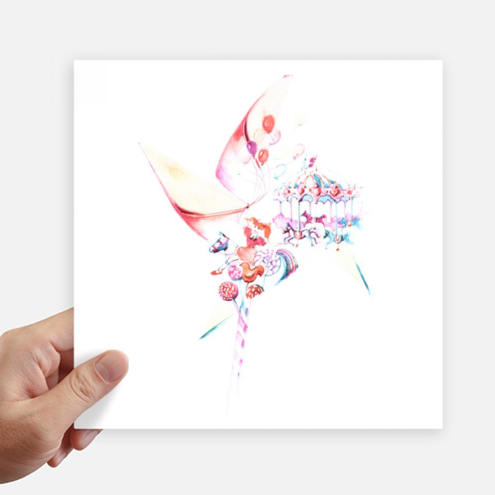Sticker aquarelle étanche 20cm grand format pour personnaliser moto et pc portable