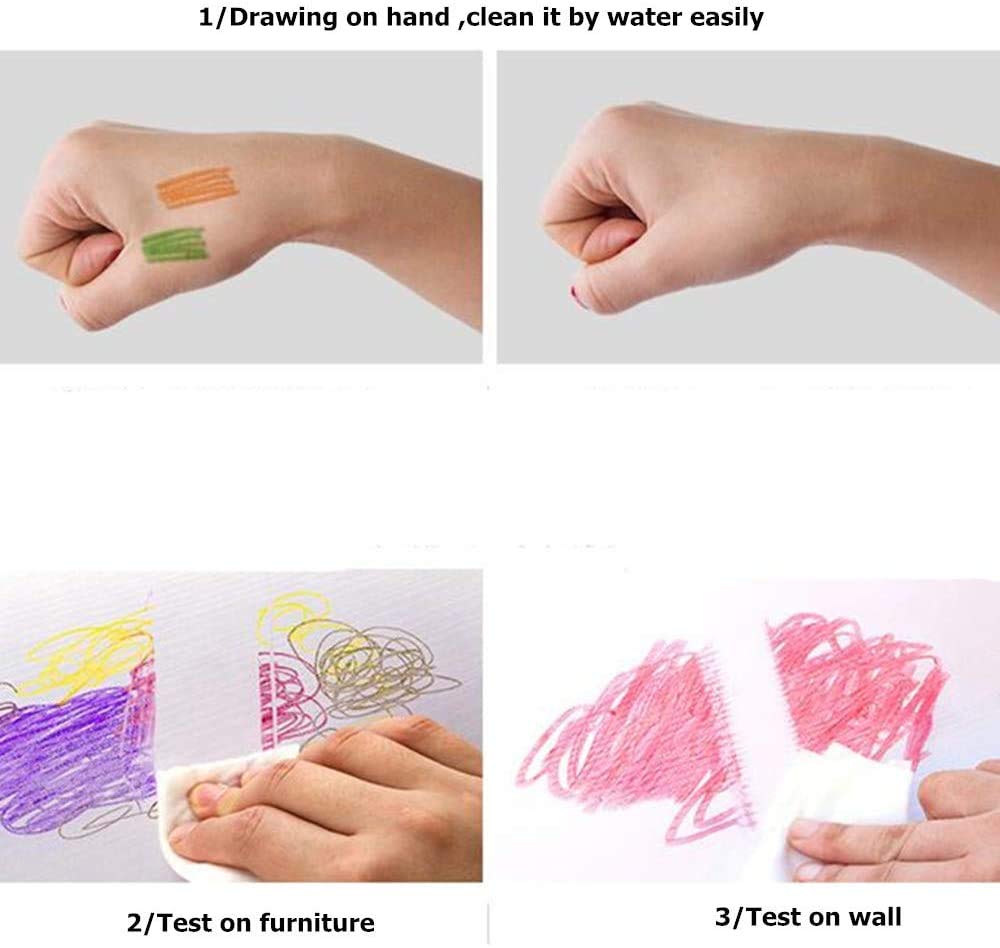 画材Jar Melo ジャーメロ 無毒の洗えるクレヨン 36色 Amazon.co.jp