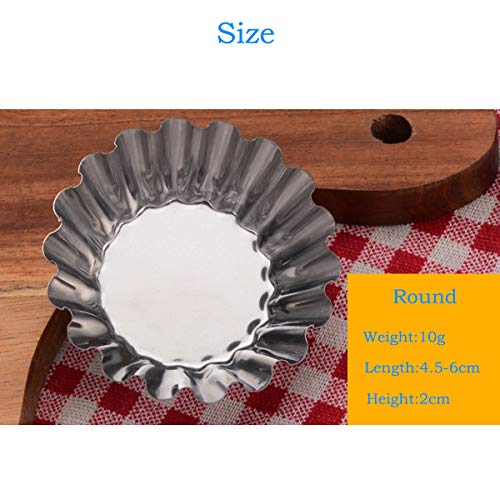 Kkg Mini Egg Tart Molds,Set Of 60 Stainless Steel Baking Tool For Tarts Cupcakes Muffins Pies Pudding Jello,Non-Stick Pan Reusable Cups #TOP2