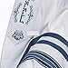 Yomtov Shalom Kosher Cotton Tallit – 59x73 in – Blue – For Adults – Made in Israel – Kosher Certified | Jewish Prayer Shawl