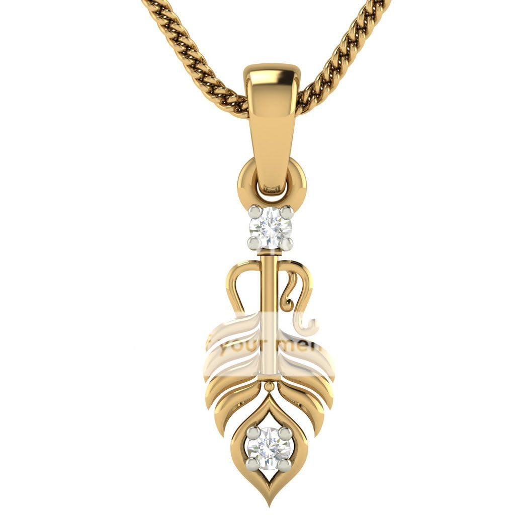 avsar Yellow Gold 9KT Pendants AVP12YC-picture-22