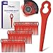 FILZADA® 50x Rasentrimmer Messer - Ersatzmesser Rasentrimmer geeignet für Einhell Trimmer - Rasen Trimmer Zubehör - Kunststoffmesser für Rasen Trimmer