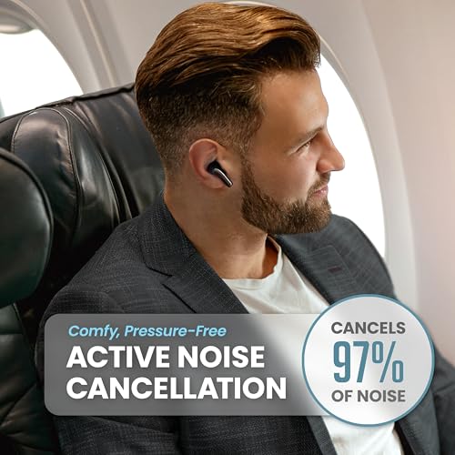 FirstClass - True Wireless Earbuds Noise Cancelling, Bluetooth 5.4 Ear Buds Wireless Bluetooth Earbuds Noise Cancelling Earpods, iPhone and Android Active Earphones with ANC Sound Canceling Headphones by Back Bay Audio - Image 2