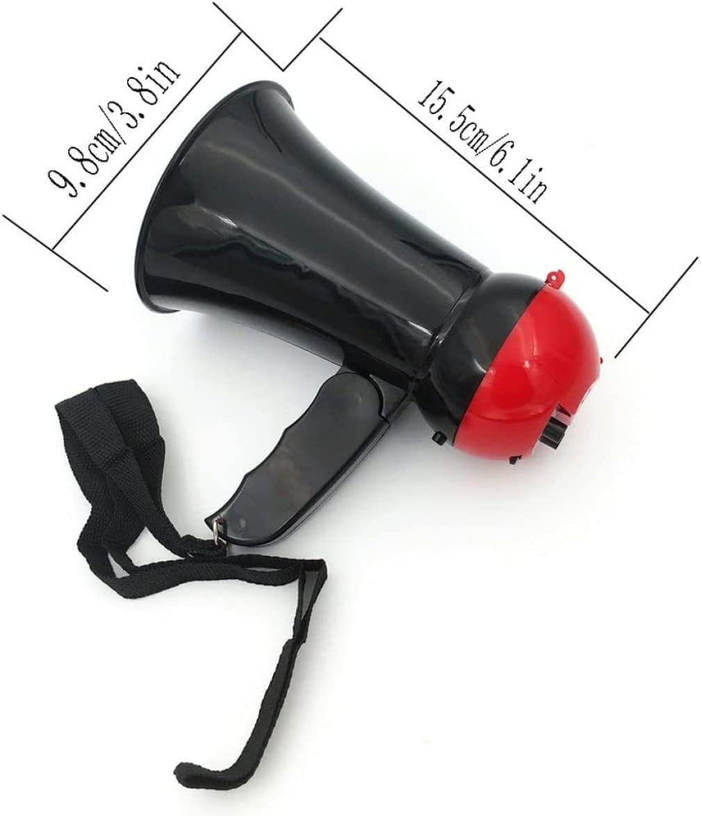 ppARK Megafon Tragbarer Megaphon-Lautsprecher Niedliches Handheld-Megaphon Mini-Megaphon 10 W Leichter Handheld-Sprachverstärker für Jede Aktivität TröTe