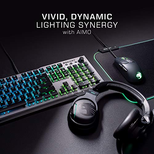 Image of ROCCAT Vulcan 100 Aimo RGB Mechanical Wired Gaming Keyboard, Silver (ROC-12-411-BN-AM)