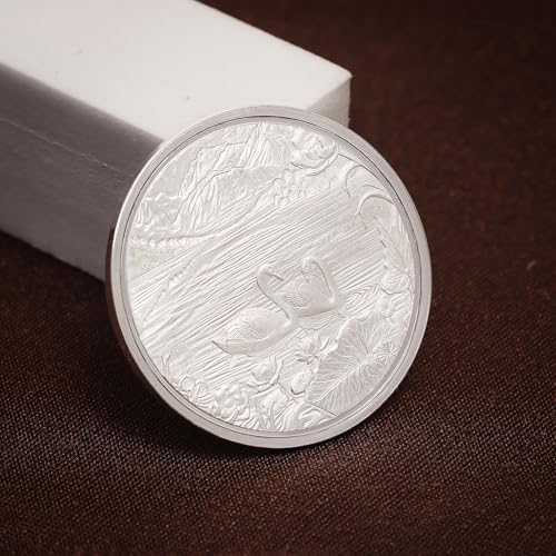 Image of Precious Moments Swan 20 Gram Silver Coin with Gift Box | BIS Hallmarked 999 Pure Silver | Perfect for Gifting & Festive Occasions by ACPL