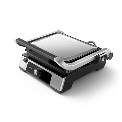 Philips Griglia di contatto - Temperatura regolabile. Grande superficie della