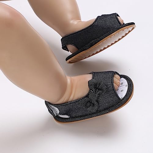 Infant Baby Boy Girls Sandals Summer Flat Anti Slip Fish Mouth Open Toe Bow Soft Bottom Breathable Shoes2