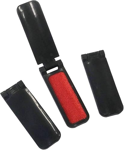 GARASANI Paquete de 3 cepillos de plástico portátiles y plegables para ropa, removedor de pelo de mascotas, herramienta de limpieza manual para