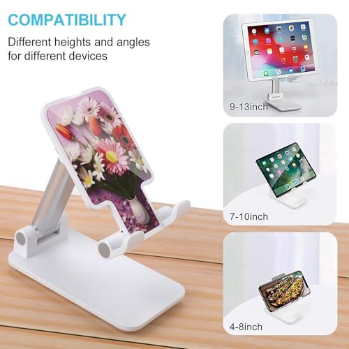Support téléphone réglable et pliable pour bureau compatible avec iPhone et Android