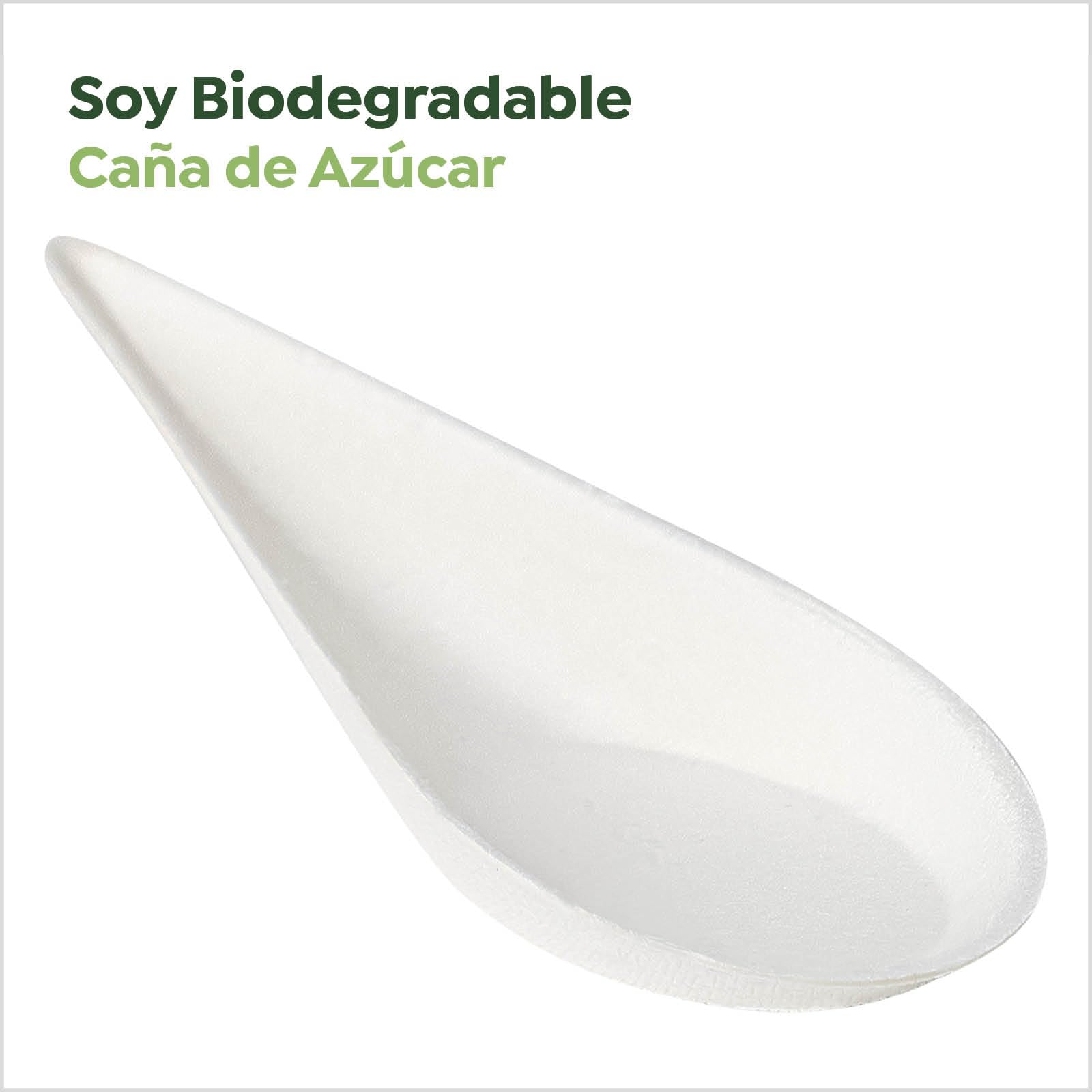 Cucchiaio Catering Lacrima 10 x 4 cm Canna Zucchero 50 Unità