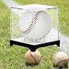 4 Pack(with Base) Baseball Display Case,UV Protected Acrylic Baseball Boxes for Display