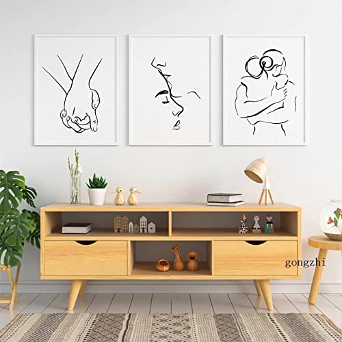 Toile couple romantique KEBIA décoration murale zen pour chambre