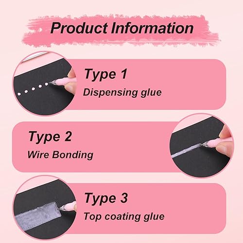 Miniatura 3 de Bolígrafo de pegamento de color de secado rápido, bolígrafos de pegamento de secado rápido, bolígrafos de pegamento de precisión de fácil control