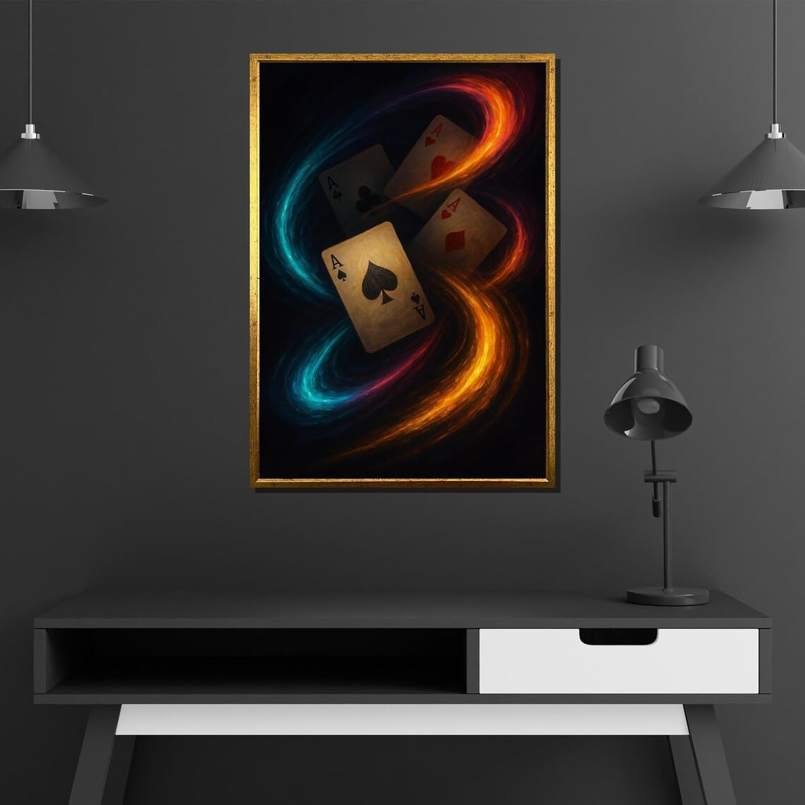 Yusuzhu Frameless Vinyl Galaxy Explosion Canvas – Abstract Music And Space Artwork With Colors For And Cosmic Wall Art Posters Painting(80X110cm/Frameless)