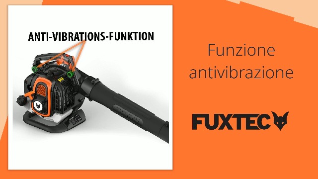 Soffiatore Aspirafoglie A Benzina FUXTEC 3in1 - 26cc, 225km/h, Con Sacco Raccolta 60L - Foto 4
