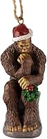 Vista 1 de Bigfoot Thinker - Adorno para árbol de Navidad de 3 pulgadas, figuras de árbol de resina (The Thinker)