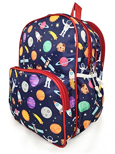 ANNACREATIONS Stylish Space School Backpack Polyester School Bag For Kids Pack Of 1 Pc - Image 2