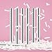 Battife White Confetti Wands 7Pack Biodegradable Tissue Paper Confetti Flick Flutter Sticks for Wedding Celebrations Anniversary Birthday Party White, 14 Inch