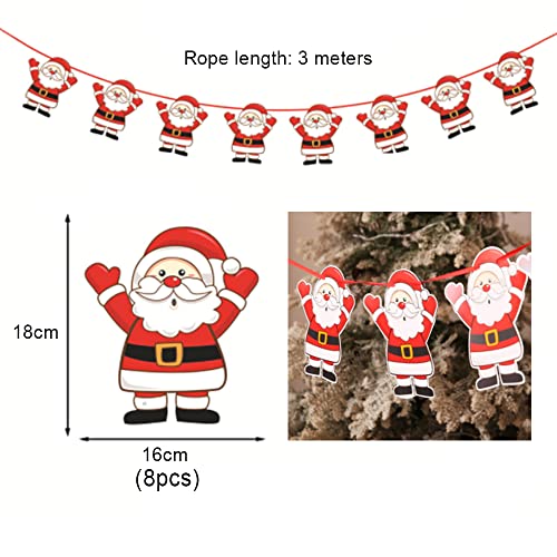 NAUXIU 6 Striscioni di Ghirlande Natalizie