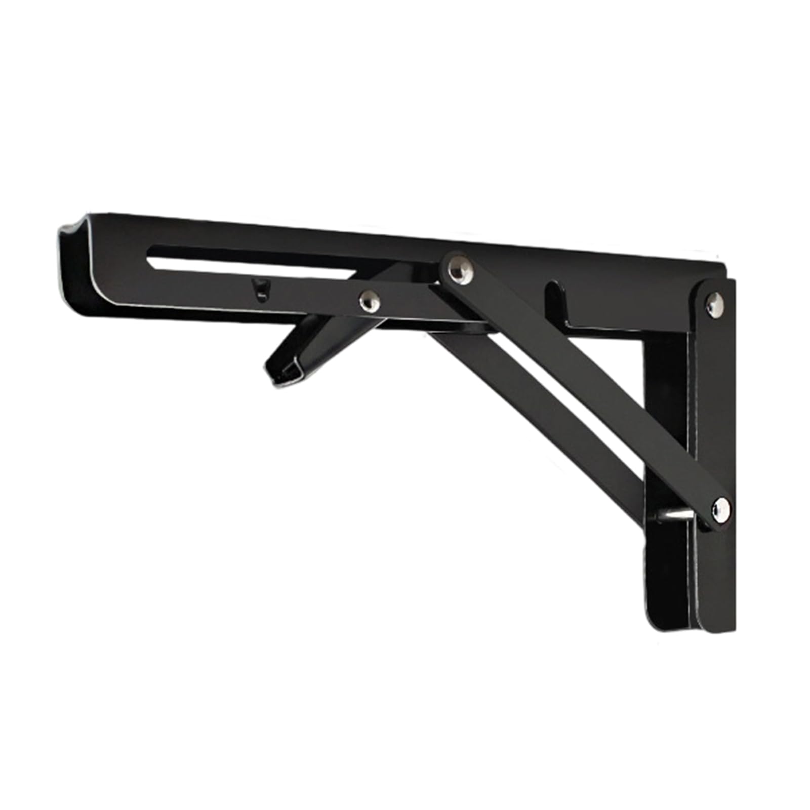 Duty Foldable Wall Shelf Bracket Stainless Steel Space Saving Triangular Folding Angles Bracket Easy to Use Heavy Duty Rustproof Shelf