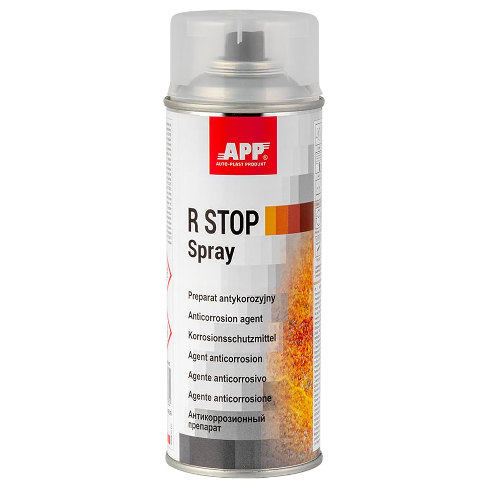 App R Stop Spray 400ml - Convertidor de Óxido y Antioxido para Metal | Anticorrosión para Ferro y Otros Metales | Tratamiento Anti Oxido para Auto, Moto y Carrocería | Fácil de Usar