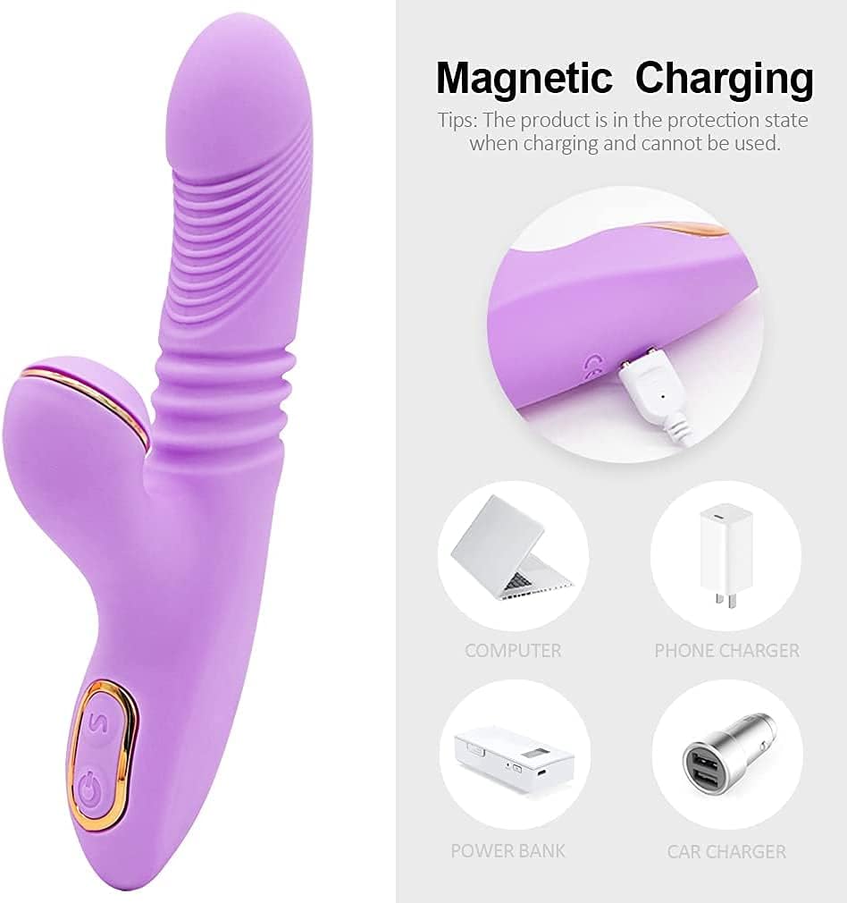 BeautyArtist Body Massager Gun - Female Suction Tongue Toys for Pleasure Female Rabbit Toys with 7 speeds Thruster Tongue Stimulator Toy Sucker Oral stimulators Women Toys Pleasure