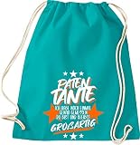¡Una bolsa de gimnasia para todos los casos! Motivo: Padrino Tía, medí de nuevo exactamente lo que eres y sigues GRANDES dichos diciendo