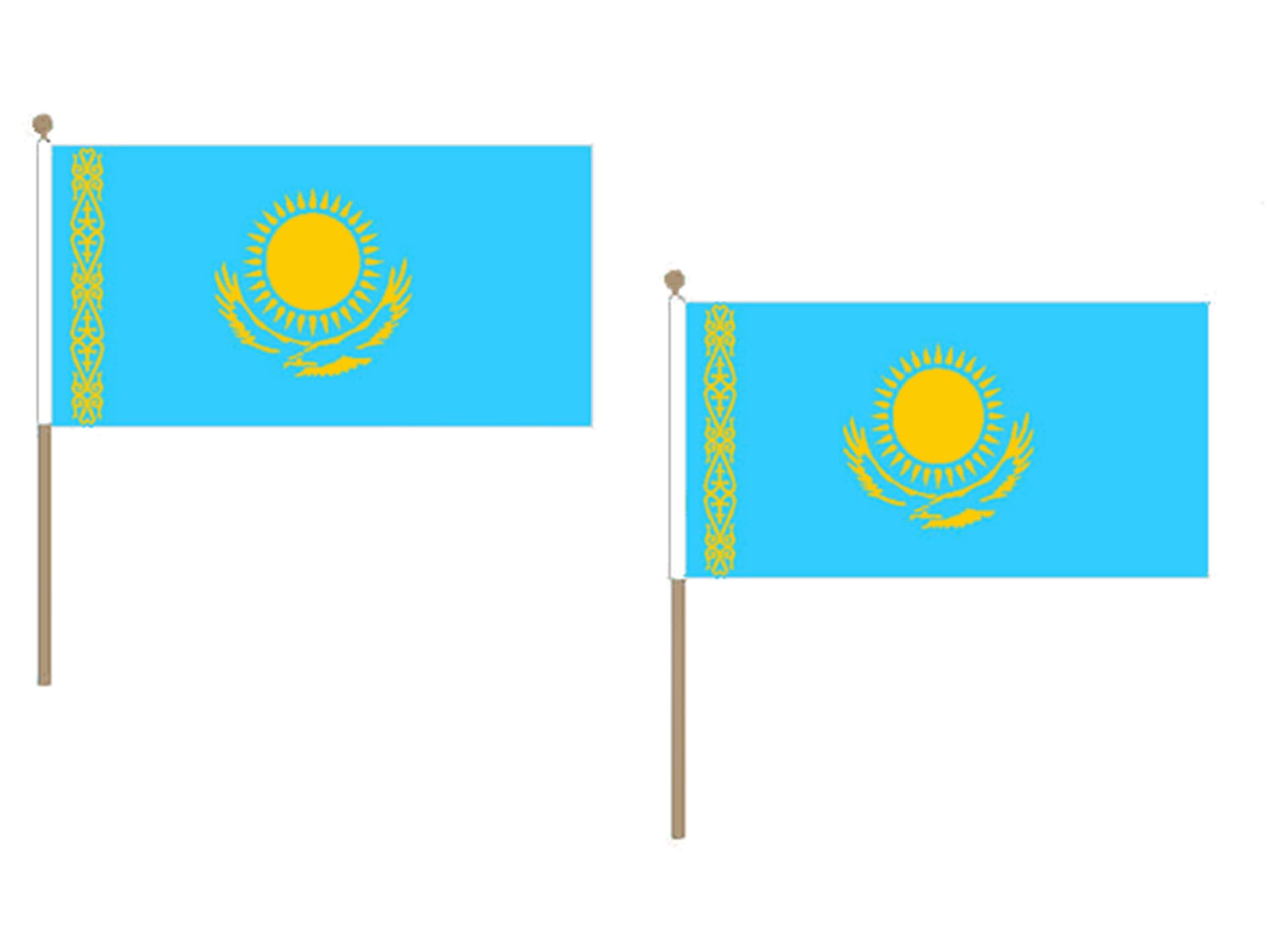 Drapeau Kazakhstan 45x30cm pour célébration culturelle et décoration de salle de réception