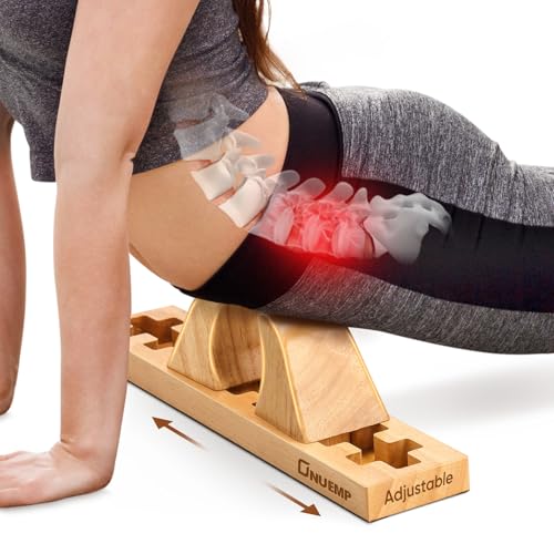ONUEMP Psoas Release Tool, Fully Adjustable Hip Hook Psoas Muscle Release Tool, for QL, Hip Flexor, Back, Hamstring, Glute, Iliacus and Neck Pain Relief - Deep Tissue Myofascial Release, Wood