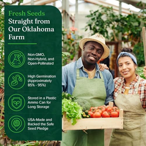 Heirloom Seeds for Planting Vegetables and Fruits - Survival Essentials 135 Variety Seed Vault - Medicinal Herb Seeds - Grow Healthy Non-GMO Food - Image 3