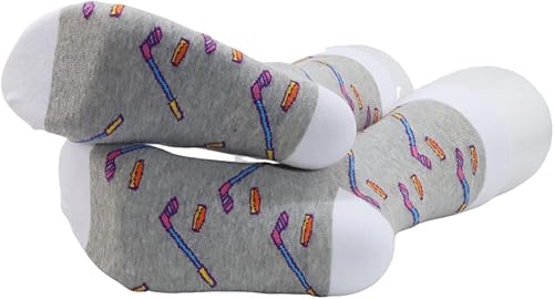 Miniatura 4 de CMNIM Regalos de hockey sobre hielo, 2 pares de calcetines de hockey sobre hielo, regalo para los amantes del hockey sobre hielo, calcetines