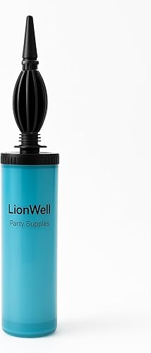 Paquete de 2 bombas de globo manual de doble acción, inflador de globos de mano en colores pastel para fiestas infantiles y decoraciones de globos