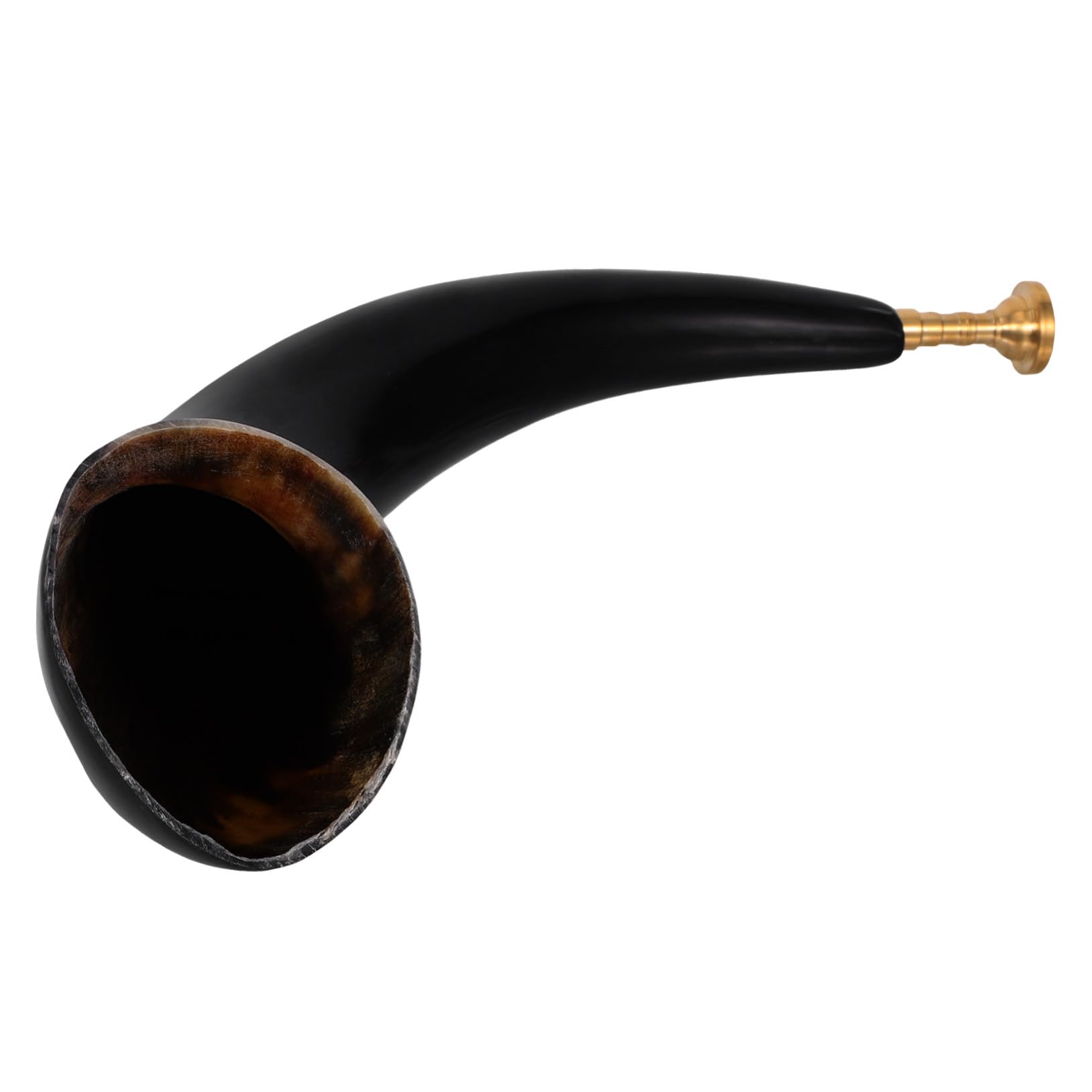 Corne Viking noire de bœuf accessoire portable pour spectacles - 8