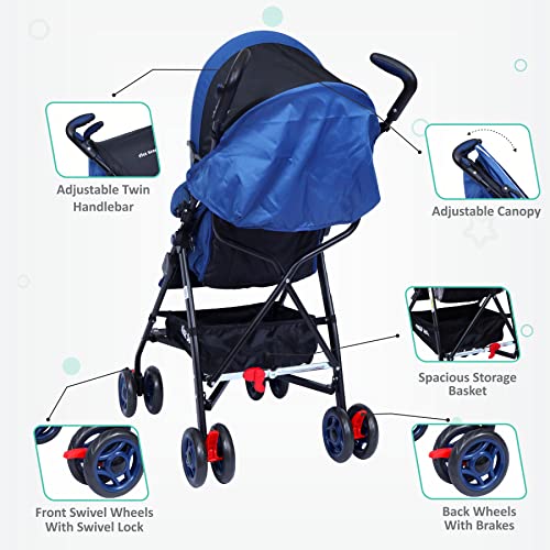 1st Step Jet Baby Stroller/Pram With 5 Point Safety Harness And