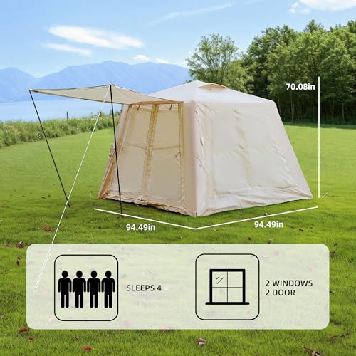 Carpa Inflable LifeSky para Camping con Toldo 4 Estaciones miniatura 2