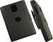 NAKEDCELLPHONE'S BLACK RUBBERIZED HARD CASE + BELT CLIP HOLSTER STAND FOR BLACKBERRY PASSPORT PHONE (FACTORY UNLOCKED EDITION SQW100-1 or Q30)