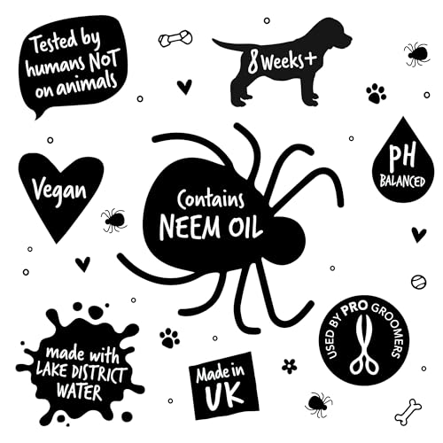 Flea and Tick Dog Shampoo by Bugalugs, Works on Smelly Puppies & Dogs, Contains Neem Oil & Eucalyptus Oils, PH Balanced Vegan Pet Shampoo, Used by Professional Groom - Image 3