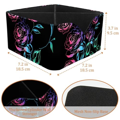 Porte-stylos rectangulaire rose fluo au design moderne et couleur vibrante - 4