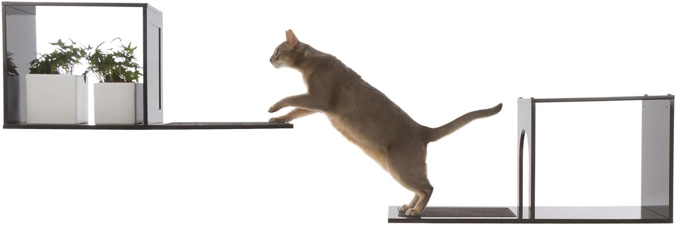 The Sophia Wall Mounted Cat Tree in Black